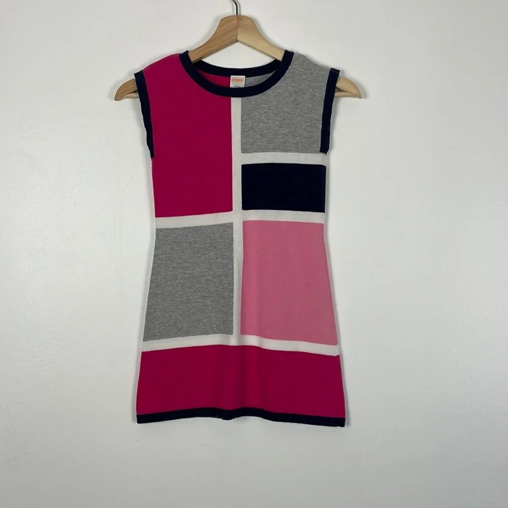 Gymboree Girl's multicolor patch design sleeveless sweater dress Size 7